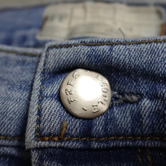 Free People Jeans Women's Size 26 Blue Denim Skinny Straight Activewear - Picture 5 of 10